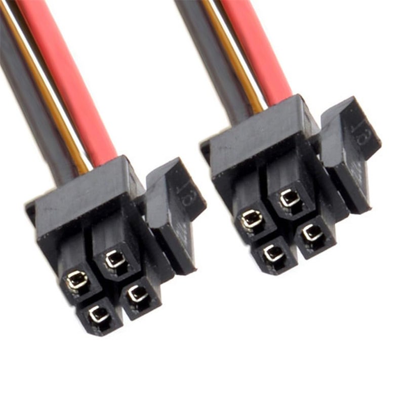 xiwai ATX Power Cable for Molex Micro Fit Connector 4Pin Male to 4-pin Male Power 12V Cable 60cm 20AWG Pitch=3.0mm - Image 1